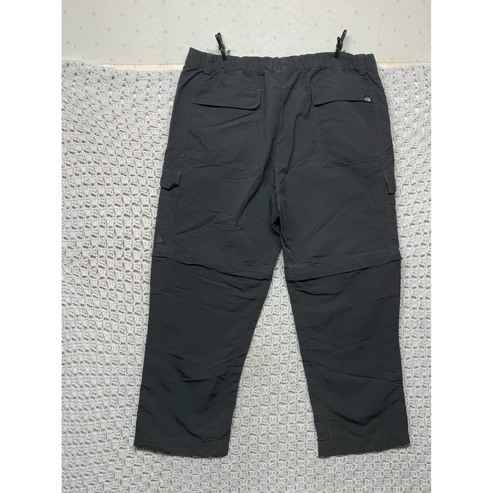 North Face Pants Mens Sz‎ XL Gray Convertible Zip Off Hiking Outdoor Stretch